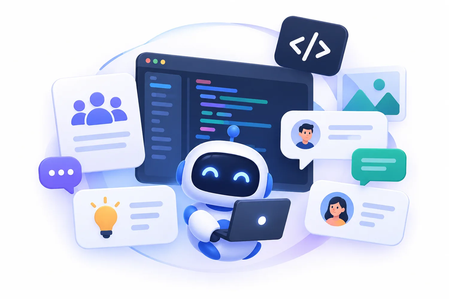 Portada de AulaBot: construyamos un asistente para aprender Python